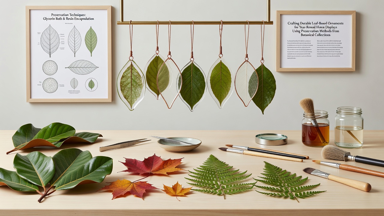 Crafting Durable Leaf-Based Ornaments for Year-Round Home Displays Using Preservation Methods from Botanical Collections